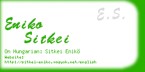 eniko sitkei business card